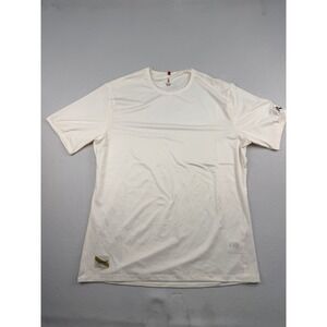 Tracksmith Men's Ivory Twilight Tee MT223702AW Short Sleeve Athletic Shirt Small